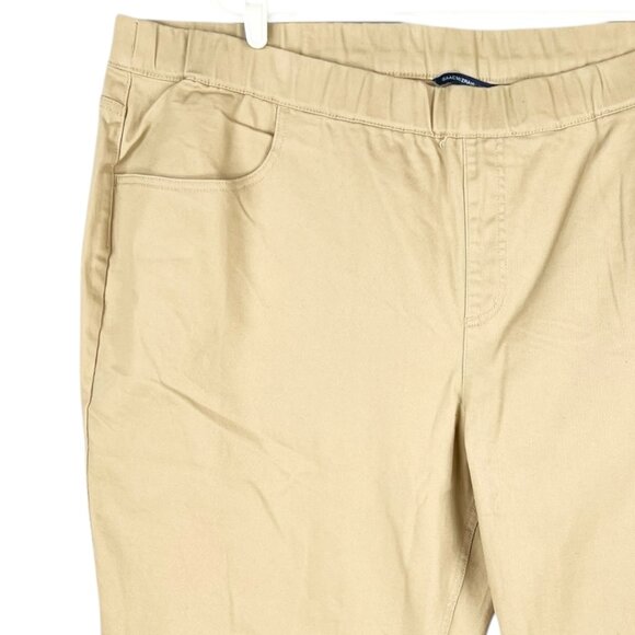 Isaac Mizrahi Women's Stretch Elastic Waist Pull-on Beige Pants Size 28WP NWOT - Picture 5 of 15